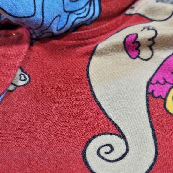 Mini Rodini Seahorse Playsuit Romper Red Size 80/86 (9-18M) - Picture 12 of 12